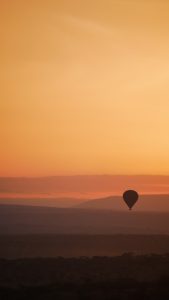 hot air balloon in tanzania