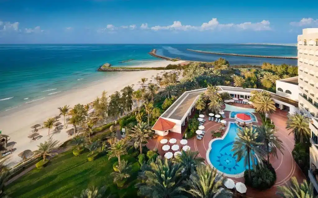 Kempinski Hotel Ajman hotel book with tamara and tabby