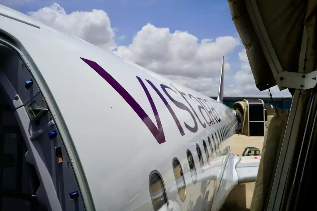 Vistara flight in India